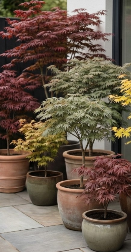 Kaspóban nevelt japán juhar